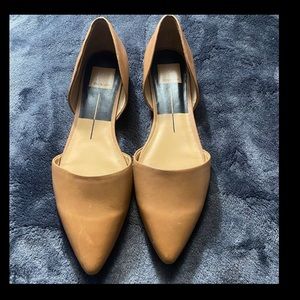 Dolce Vita Tan D’ Orsay Leather Flat